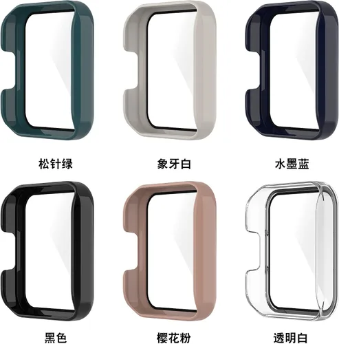 Miniatura 2 de [Paquete de 6] Funda Senter con protector de pantalla de vidrio templado integrado para reloj inteligente Redmi Watch 2 Lite, funda rígida