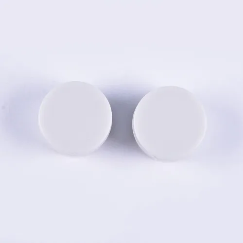 Miniatura 4 de Kisangel 1.37 pulgadas blanco plano redondo sonajero inserto accesorios de juguete para sonajeros de bebé y muñecas de felpa proyectos de bricolaje