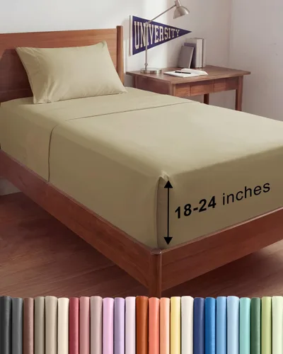 Miniatura 114 de Sábanas King divididas con bolsillos extra profundos, sábanas transpirables y refrescantes de 5 piezas, sábanas de lujo para hotel, suaves, sin 22