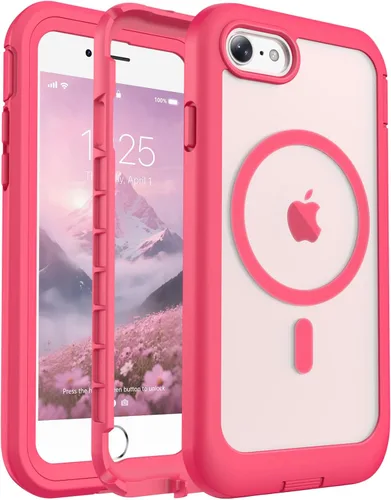 Miniatura 105 de jaroco - Funda magnética compatible con MagSafe para iPhone 11 de 6.1 pulgadas; protección de grado militar contra caídas, de doble capa