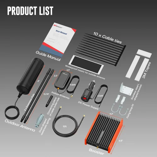 Miniatura 7 de HiBoost Amplificador de señal de teléfono celular para camiones y SUV Aumenta 5G y 4G LTE para todos los operadores - Verizon, AT&T, T-Mobile