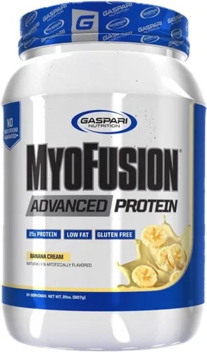 Gaspari Nutrition Myofusion Advanced Protein, mezcla de proteínas con proteína de suero de leche, proteína de caseína y proteína aislada, baja en