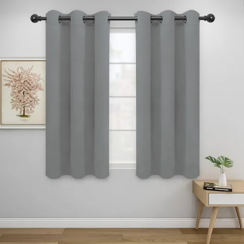 Miniatura 136 de Easy-Going - Cortinas opacas para dormitorio, aislamiento térmico sólido con ojales, cortinas de ventana para reducción de ruido, cortinas
