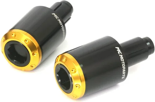 Miniatura 6 de Atom CNC Bar End Pesos para Yamaha Xmax 300 2017 – 2018, Negro