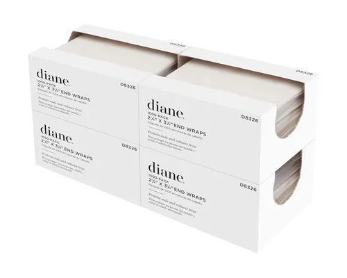 Miniatura 5 de Diane by Fromm Jumbo End Wraps – Paquete de 1000 envolturas para peinar el cabello en salón o en casa – Grande – 2.5 x 4 pulgadas – Blanco – D8327