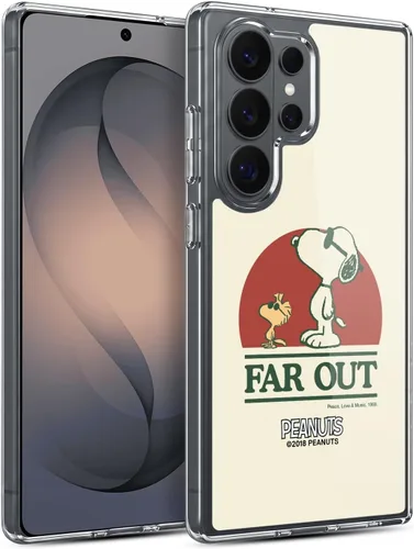 Miniatura 43 de Head Case Designs Funda de gel Woodstock 50th con licencia oficial de Peanuts Snoopy Guitar 1969 [protección de grado militar] compatible