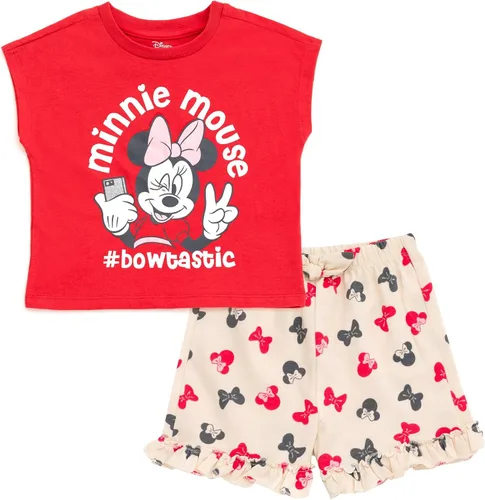 Miniatura 18 de Disney Conjunto de camiseta y pantalones cortos de felpa francesa, tallas de bebé a niño grande (12 meses - 14-16)
