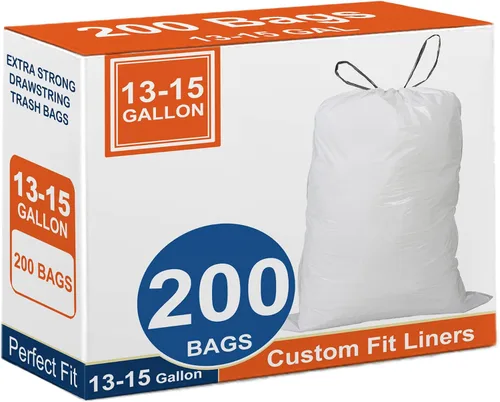 Miniatura 13 de Code M - 100 bolsas de basura resistentes con cordón reforzado para Reliable1st de 8-12 galones / 40-55 litros compatibles con simpIehuman Code M