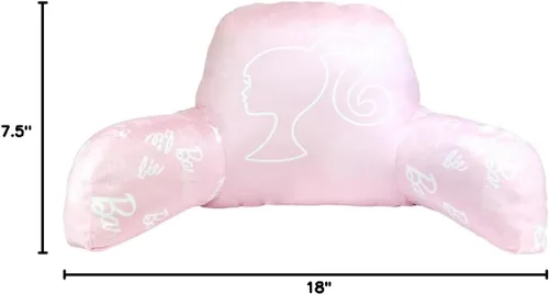 Miniatura 7 de Franco Movie Luxe - Almohada decorativa de felpa supersuave (producto oficial), 19 x 30 pulgadas, reposo en cama Barbie