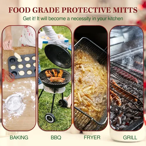 Miniatura 6 de Manoplas de horno personalizadas para Navidad, juego de guantes de horno personalizados y soportes para ollas con foto, divertidos regalos