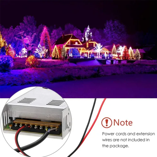 Miniatura 7 de Aclorol 12V 30A 360W Universal Regulado Conmutación Convertir Fuente de Alimentación Adaptador de CA para Tira LED Luces de Pixel Cámara CCTV