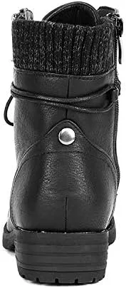Miniatura 6 de DREAM PAIRS Women's Lace Up Combat boots Ankle Booties