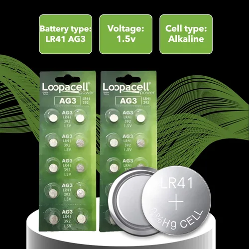Miniatura 3 de Batería para reloj alcalina LOOPACELL AG3 LR41 392 1.5 v x 20