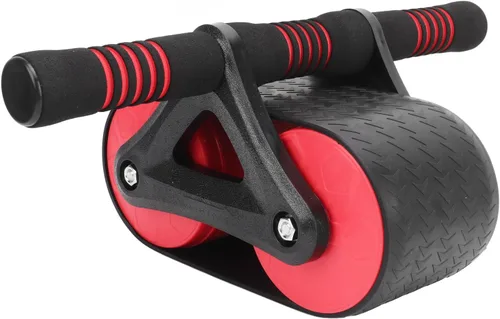 Miniatura 7 de Rueda abdominal automática con respaldo elástico Diseño de 2 ruedas para la fuerza del núcleo/gimnasio en casa/apto para principiantes Mango