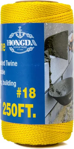 Miniatura 28 de HONGDA Cuerda de nailon, cuerda de nailon trenzado #18 de 250 pies, perfecta para trabajos de mampostería y para el diseño de construcción general