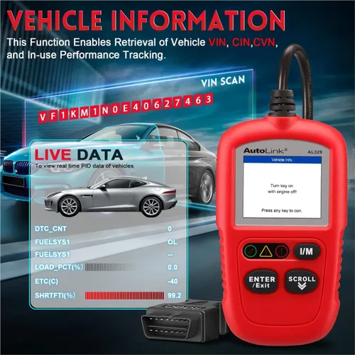 Miniatura 7 de Autel Autolink Al329 (Actualización de AL319) Lector de Códigos OBDII Escáner