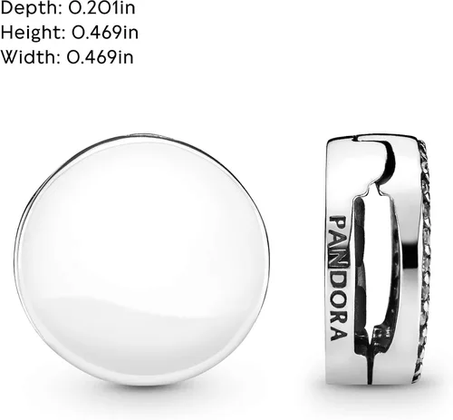 Miniatura 5 de PANDORA Joyas Reflexions Clip redondo con circonita cúbica Regalo para ella