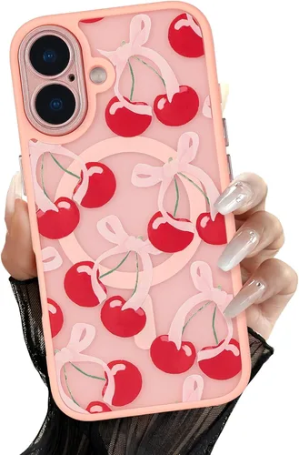 Miniatura 63 de Compatible con el teléfono 13 Pro - Funda magnética mate translúcida, de lujo, a prueba de golpes, magnética y con bonito patrón de flores, carcasa