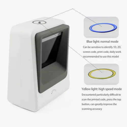 Miniatura 3 de symcode - Escáner de código de barras 2D, lector de código de barras USB omnidireccional manos libres para escaneo de pantalla de computadora