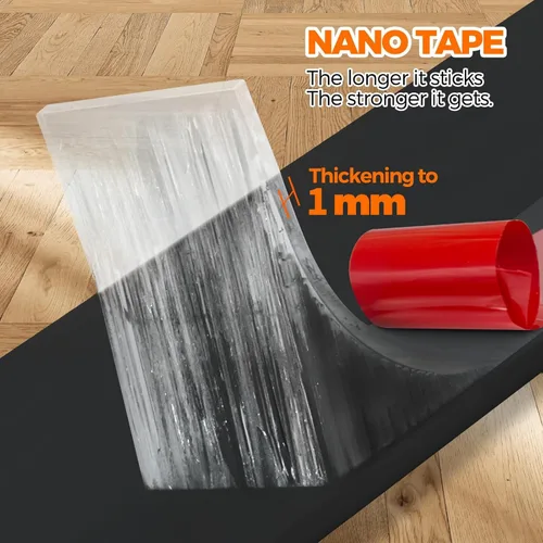 Miniatura 2 de Holikme Tapón de puerta para puertas, rollos y tiras para debajo de la puerta, bloqueador de corrientes de aire, aislante, tapón de ruido, adhesivo