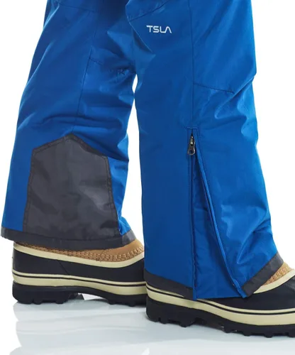 Miniatura 7 de TSLA - Overol de invierno para hombre, diseño impermeable con aislamiento térmico, tejido antidesgarros y resistentes al viento, para nieve, esquí