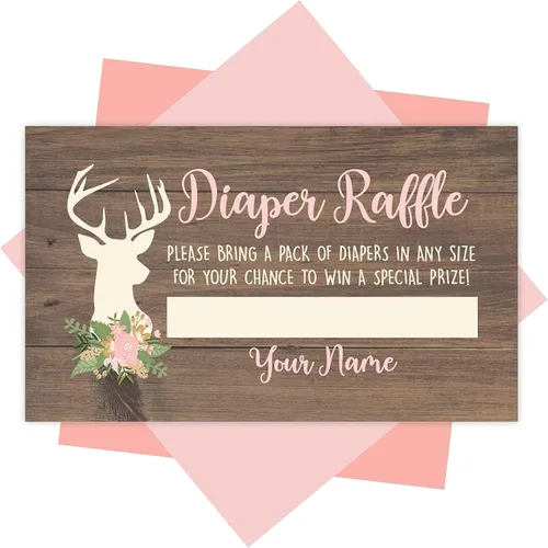 Miniatura 7 de Hadley Designs 25 boletos para rifas de pañales para baby shower boy - Prince Baby Shower Games para niños, tarjetas de rifa de pañales, boletos