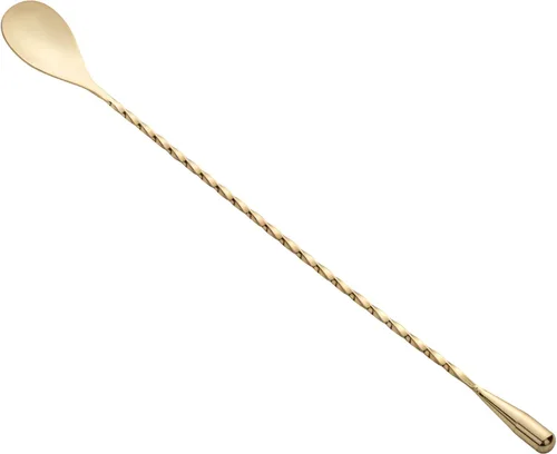 Miniatura 2 de Restaurantware Bar Lux - Cuchara de barra de 12 pulgadas, 1 cuchara agitadora de cóctel con mango de sacacorchos – Cuchara de mezcla de cóctel