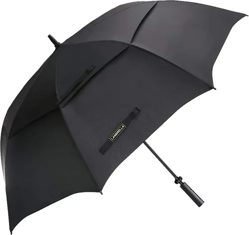 Miniatura 7 de LANBRELLA Paraguas de golf de 72/80 pulgadas, extra grande, resistente al viento, paraguas