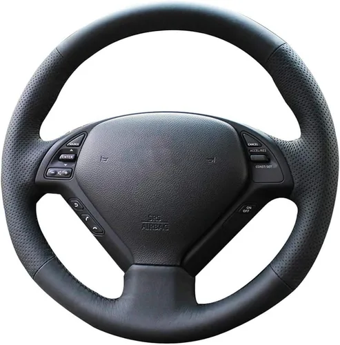 Miniatura 10 de Loncky - Funda de cuero para volante color beige, ajuste personalizado para Infiniti G37/ Infiniti G35/ Infiniti EX35 /Infiniti EX25/ Infiniti EX37