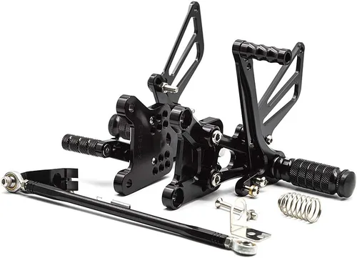 Miniatura 4 de FXCNC Juego de clavijas traseras CNC Billet para motocicleta, reposapiés totalmente ajustables, compatibles con CBR600F F4i 2001-2007, CBR600F F4
