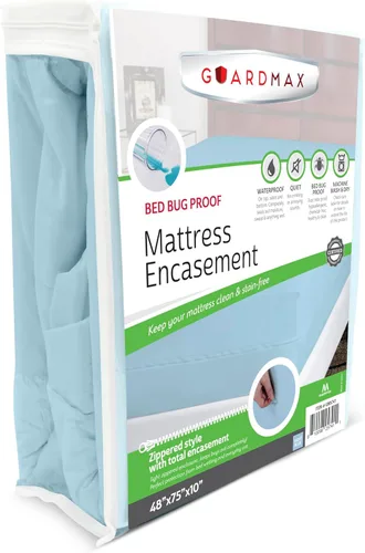 Miniatura 49 de Guardmax Funda de colchón de punto con cremallera, tamaño Queen, impermeable y a prueba de chinches, ropa de cama cómoda, suave y silenciosa con 2
