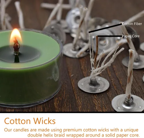 Miniatura 3 de Candeo Candle Holiday Elegance Tealights - Paquete de 12 velas de mezcla de cera de abeja de soja, Navidad victoriana, grosella roja, pomandro