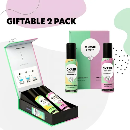 Miniatura 6 de Oopsie Poopsie Aerosol para inodoro, artículos esenciales de viaje, cada uno hasta 300 usos, desodorante de olor de baño con aceites esenciales