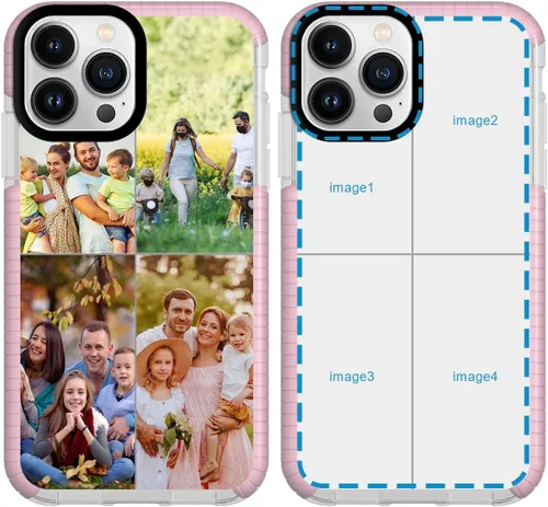 Miniatura 11 de Funda de teléfono personalizada para iPhone 14 Pro Max personalizada con collage de múltiples imágenes, resistente a los golpes, funda protectora