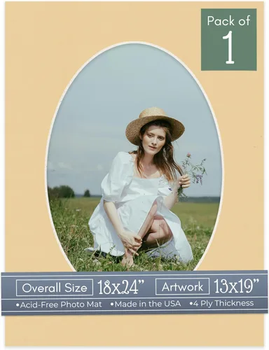 Miniatura 34 de CountryArtHouse Marco de fotos ovalado de 18 x 24 pulgadas, color verde eneldo, con núcleo blanco, corte biselado para fotos de 13 x 19 pulgadas, se
