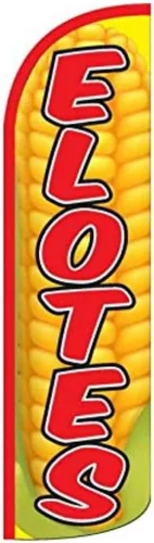 Miniatura 10 de Elote Asado King Size Swooper - Letrero de bandera