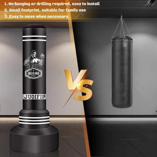 Miniatura 8 de Freestanding Punching Bag for Adults, 70'' Boxing Bag with Stand Kicking Bag Heavy Bag with Boxing Gloves and Electric Air Pump, Women Men
