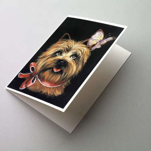 Miniatura 83 de Caroline's Treasures PPP3013GCA7P - Tarjetas de felicitación y sobres para mascotas de Basset Hound Teacher, paquete de 8 tarjetas en blanco