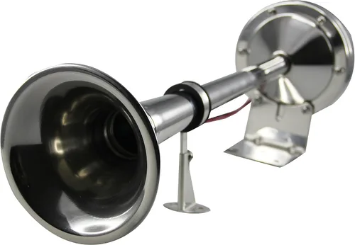 Miniatura 2 de PactradeMarine Boat Auto - Juego completo de cuerno de trompeta individual de acero inoxidable, 12 V
