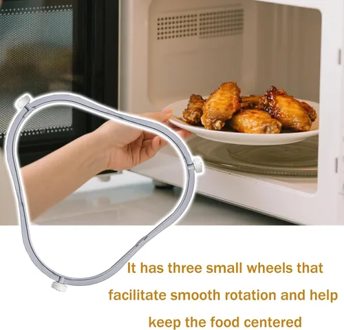 Miniatura 6 de Anillo de soporte de plato giratorio de microondas W11252182 de 7.48 pulgadas para Whirlpool con rodillos, 8206227 para horno de microondas, bandeja