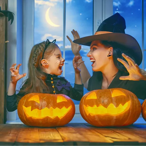 Miniatura 2 de Halloween Earrings Spooky Ghost Bat Witch Stud Earrings for Women Girls Cute Pumpkin Clay Earrings Set Fun Halloween Holiday Party Jewelry Gifts