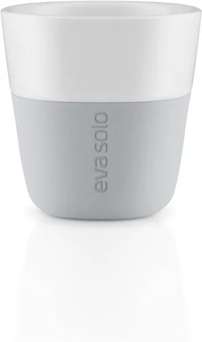 Miniatura 7 de Eva Solo 2 Tazas Tumbler de Espresso Tazas de Café Tumbler de Porcelana de 3 oz con Agarre Recubierto de Silicona Diseño Danés, Funcionalidad