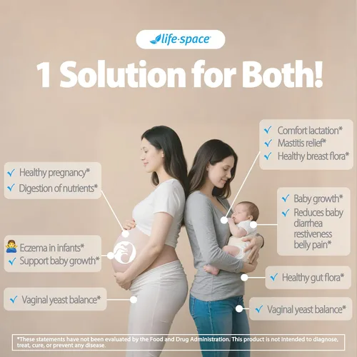 Miniatura 6 de Life-Space Paquete de probióticos de la futura madre y más allá: cuidado femenino y apoyo prenatal, para una microflora vaginal saludable