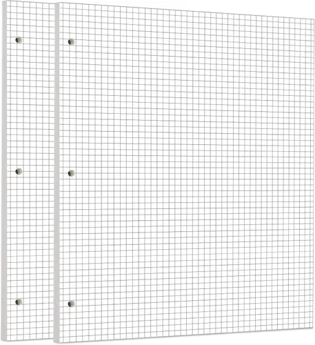 Miniatura 93 de Zelten 1 paquete A5 de 80 hojas/160 páginas 4 en 1 rayado cuadrado punteado en blanco hojas sueltas perforadas papel de repuesto de papel