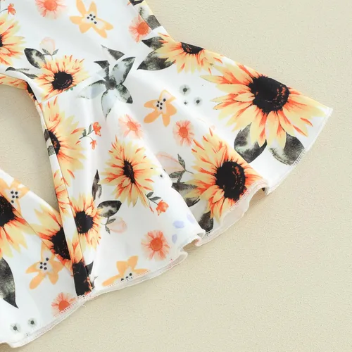 Miniatura 92 de Sejardin Ropa de verano para bebé y niña, recién nacida, manga corta, con letras, mameluco elástico con diadema