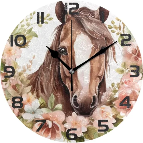 Miniatura 19 de ALAZA Reloj de pared con diseño de pájaro en la rama 3D que no hace tictac, para dormitorio, cocina, sala de estar, escuela, oficina, dorado