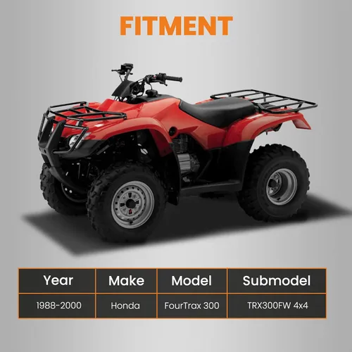 Miniatura 4 de Eje de transmisión CV delantero izquierdo derecho para Honda FourTrax 300 TRX300FW 4x4 ATV 1988-2000, 42200-HC5-003/42300-HC5-003, 2 piezas