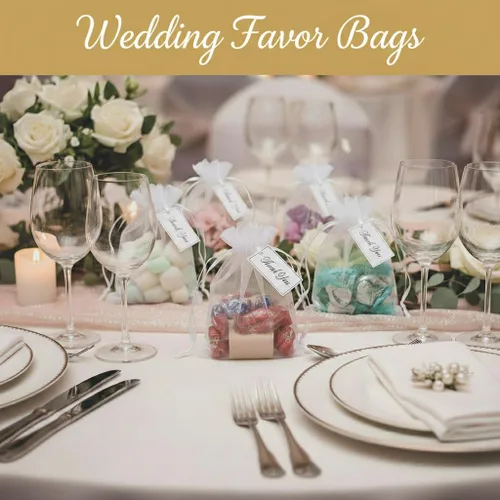 Miniatura 4 de Sukh 100 bolsas de organza de 5''x7'' - Bolsas de malla transparente blanca con cordón para joyas, jabón, frutas, dulces, pequeñas bolsas de regalo