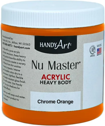 Miniatura 25 de Handy Art Nu Master - Pintura acrílica de cuerpo pesado, 16 onzas, color blanco titanio Titanio Blanco