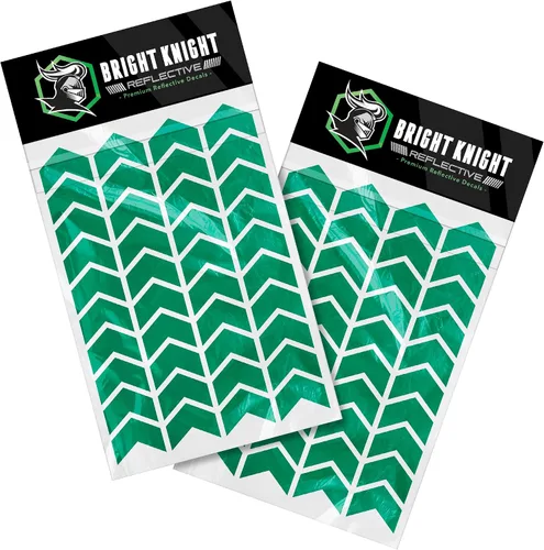Miniatura 8 de Bright Knight Decals Calcomanías reflectantes para casco de bicicleta, cinta adhesiva acíclica blanca de 1 pulgada fabricada con cinta reflectante